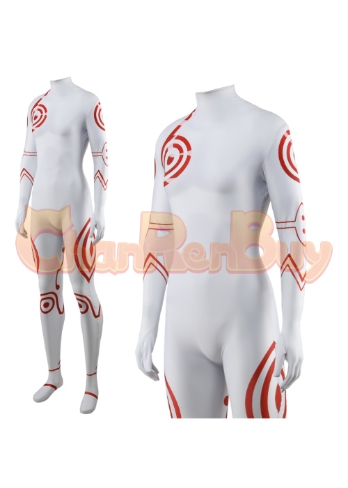 DEADMAN WONDERLAND Shiro Costume Cosplay Bodysuit for Adult Kid