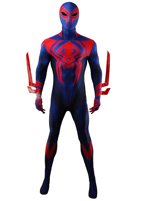 Spider-Man 2099 Costume Cosplay Bodysuit for Adult Kid Ver. 4