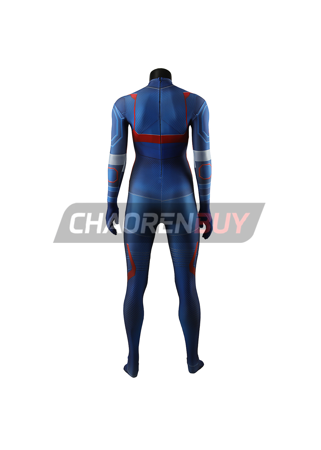 Captain America Costume Bodysuit Cosplay for Adult Kids Female Ver