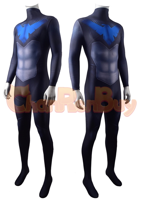 Nightwing Costume Cosplay Dick Grayson Bodysuit for Adult Kid