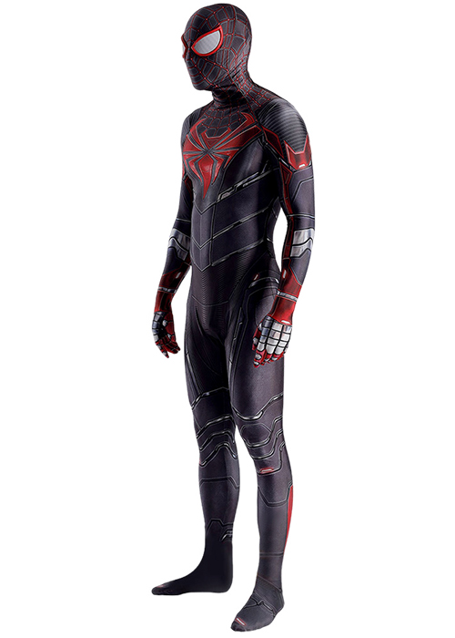 Spider- Man Costume Cosplay Miles Morales Bodysuit for Adult Kid