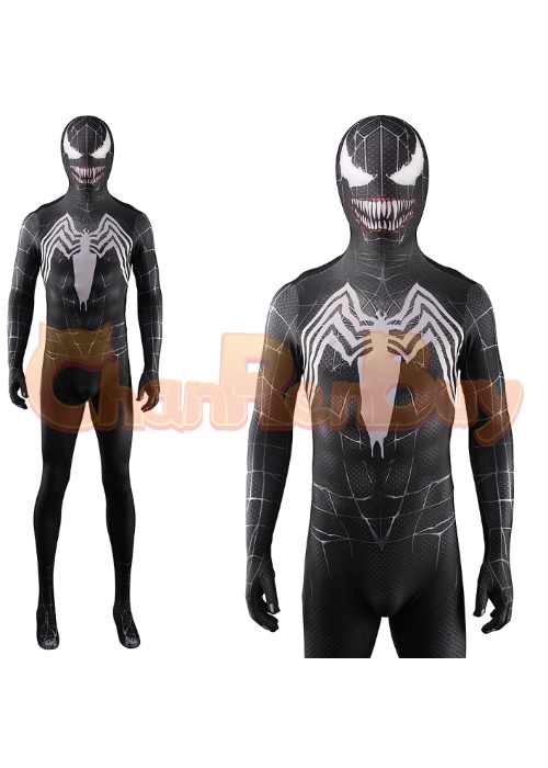 Spider-Man 3 Venom Super-Man Costume Cosplay Spider-Man Bodysuit for Adult Kid