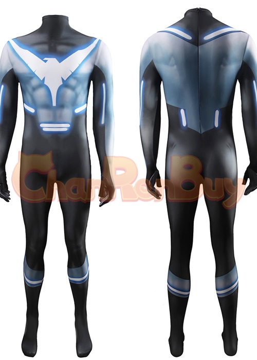 Nightwing Costume Cosplay Dick Grayson Bodysuit For Adult Kid