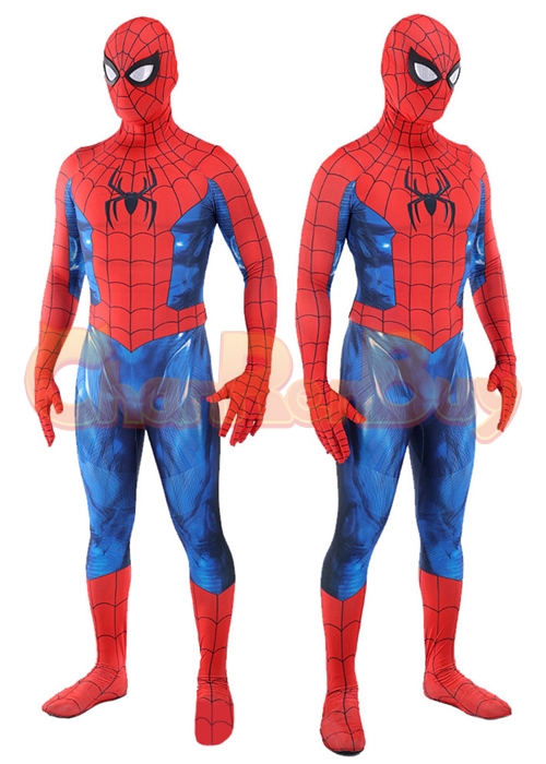 Classic Spider-Man Cosplay Peter Parker Bodysuit Ver.7 for Adult Kid