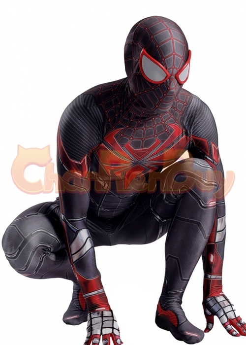 Spider- Man Costume Cosplay Miles Morales Bodysuit for Adult Kid