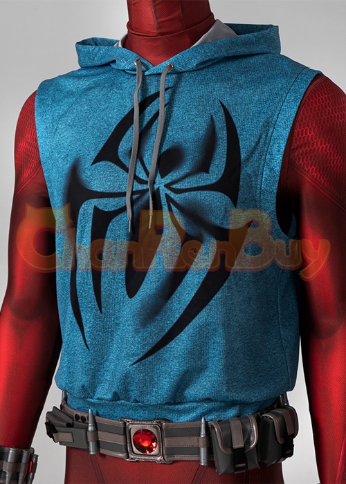 Spider-Man Across The Spider-Verse Scarlet Spider Bodysuit Costume Cosplay Suit