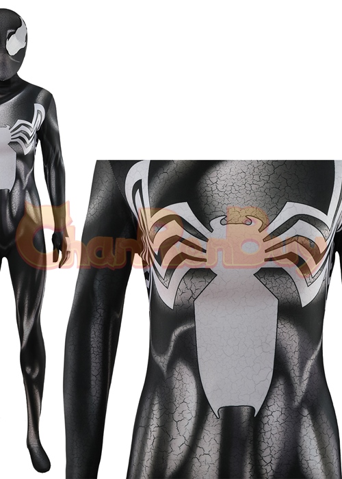 Marvel's Spider-man 2 Spider-man Venom Costume Cosplay Bodysuit for Adult Kid Ver. 2