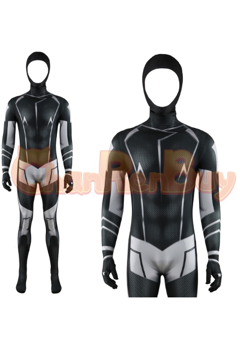 Static Shock Virgil Hawkins Costume Cosplay Bodysuit for Adult Kid