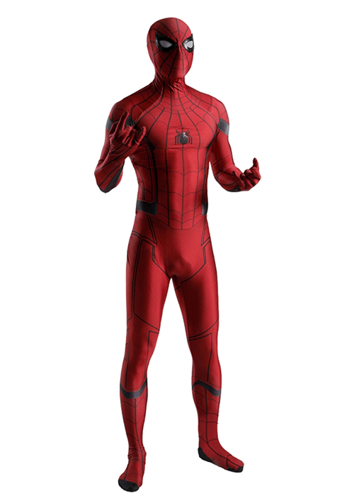 Spider-Man Homecoming Cosplay Scarlet Bodysuit for Adult Kid