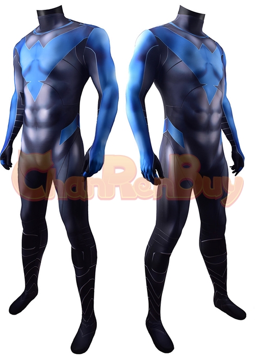 Nightwing Costume Cosplay Dick Grayson Bodysuit Ver.3 for Adult Kid