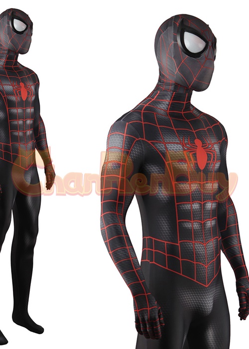 Spider-Man: Miles Morales Spider-Man Costume Cosplay Bodysuit for Adult Kid