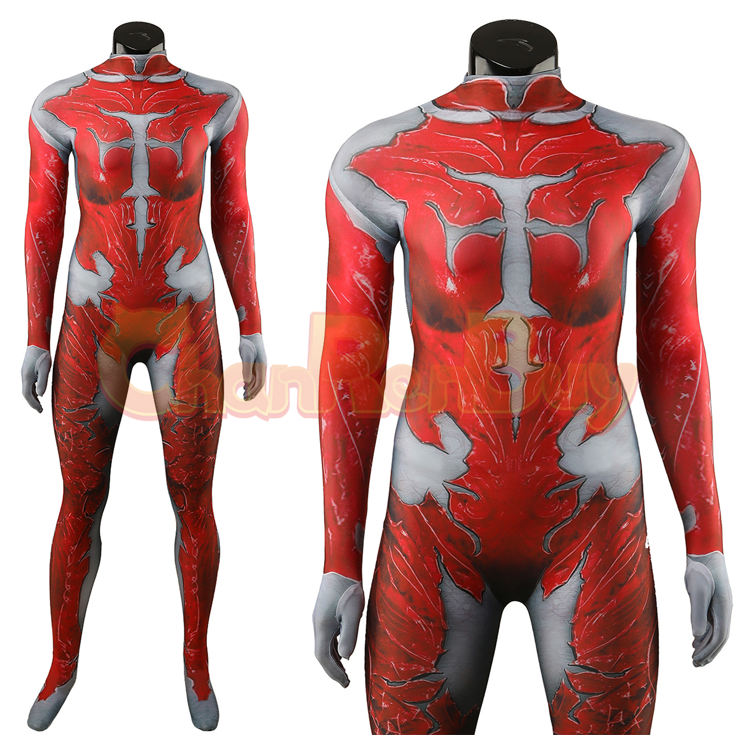 Scarlet Orin Costume Baldur's Gate 3 Bodysuit Cosplay for Adult Kids