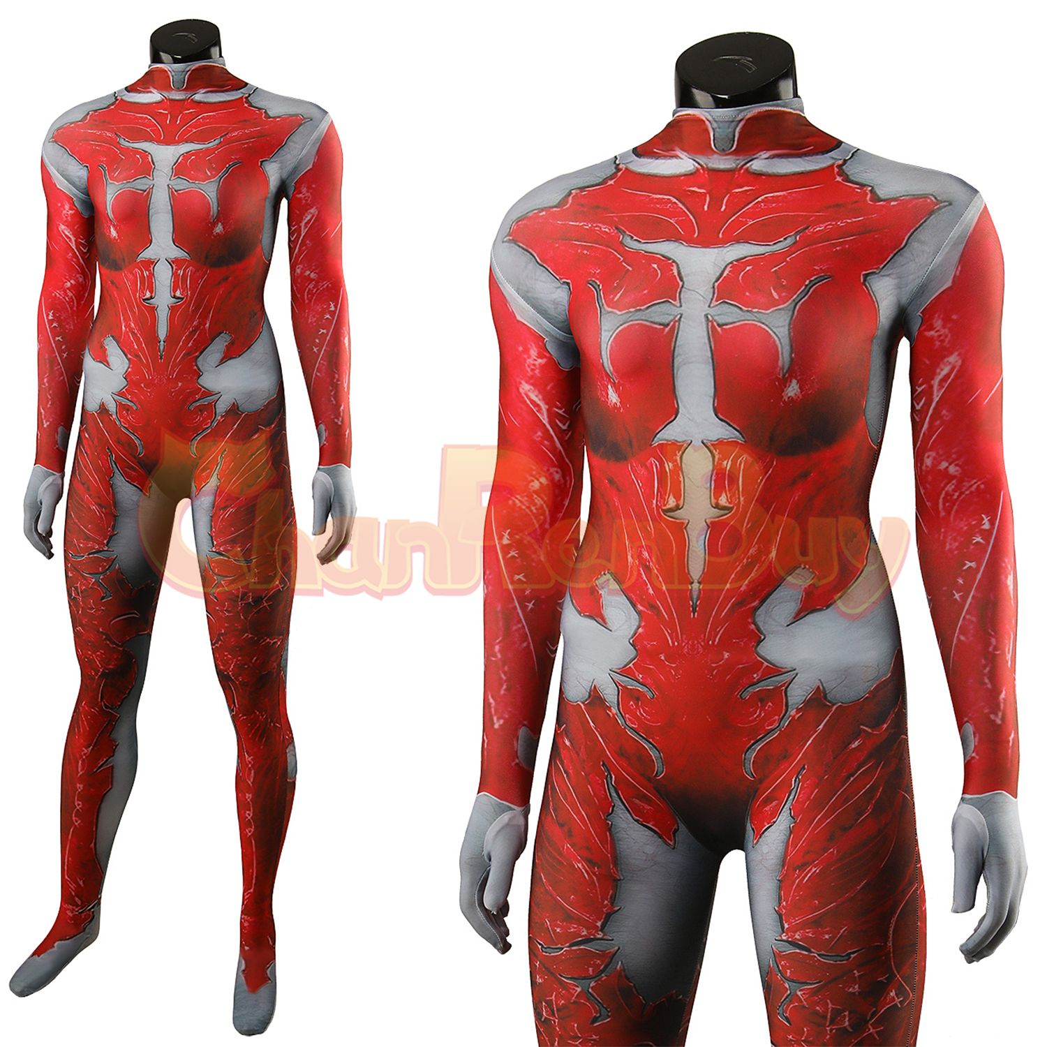 Scarlet Orin Costume Baldur's Gate 3 Bodysuit Cosplay for Adult Kids