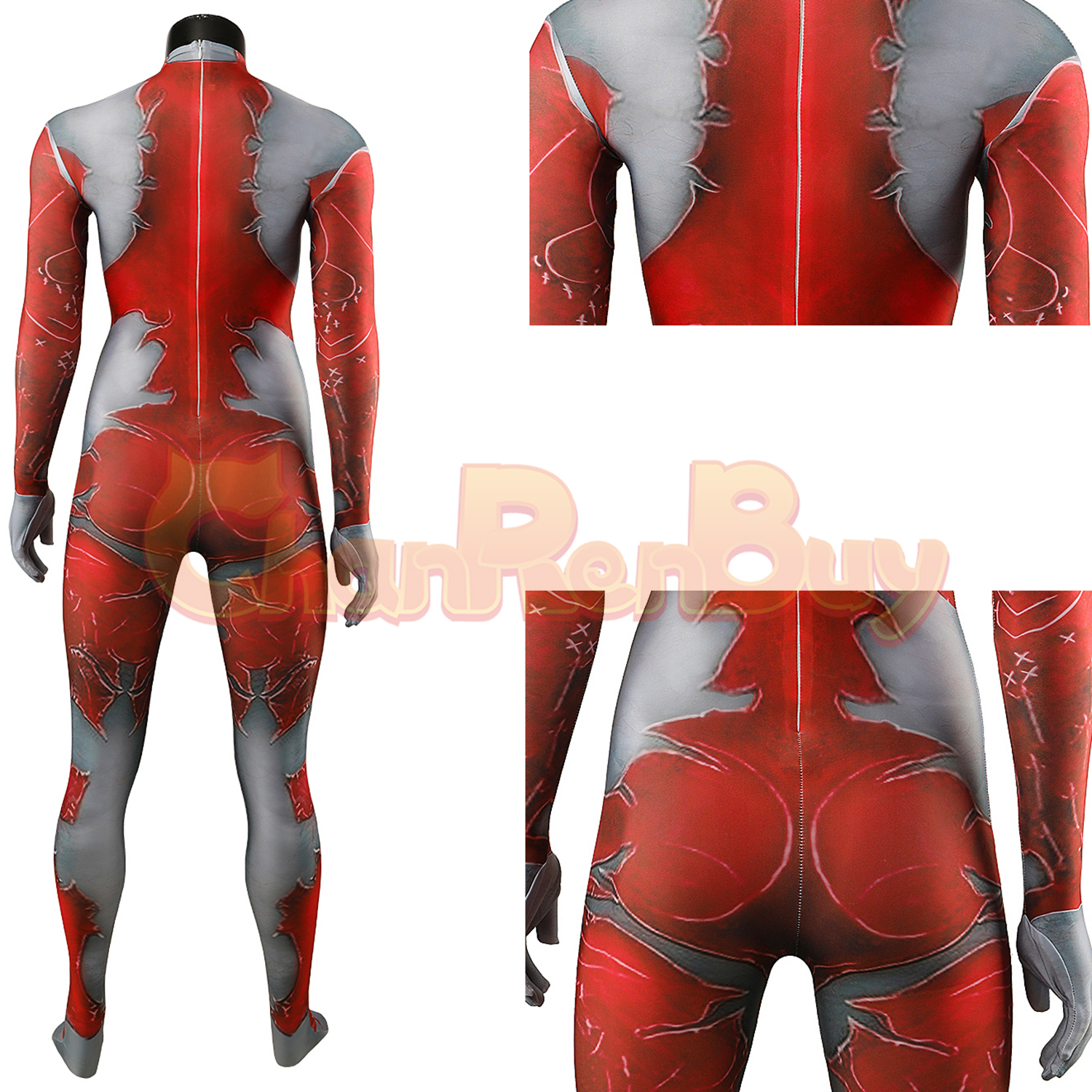 Scarlet Orin Costume Baldur's Gate 3 Bodysuit Cosplay for Adult Kids