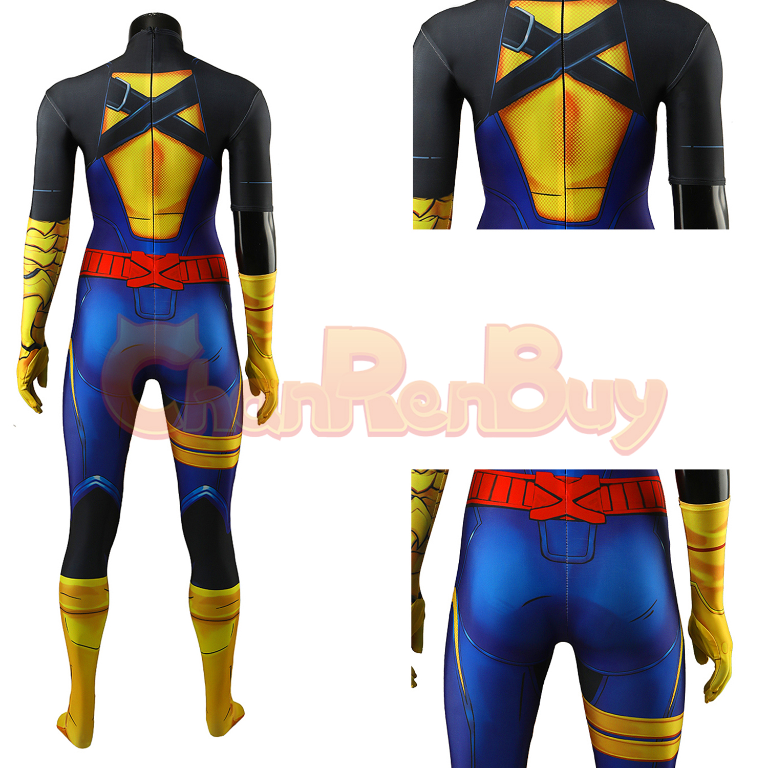 Retro X‑Uniform Magik Costume Marvel Rivals Bodysuit Cosplay for Adult Kids