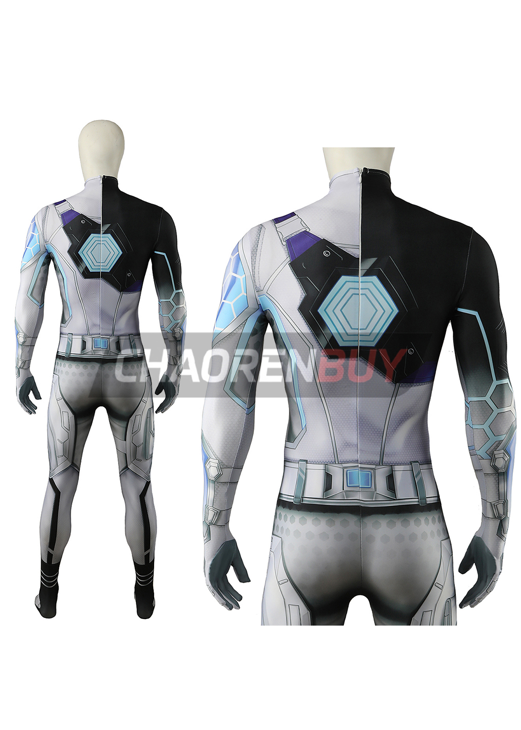 Mr. Fantastic Costume Marvel Rivals Future Foundation Cosplay Bodysuit for Adult Kids
