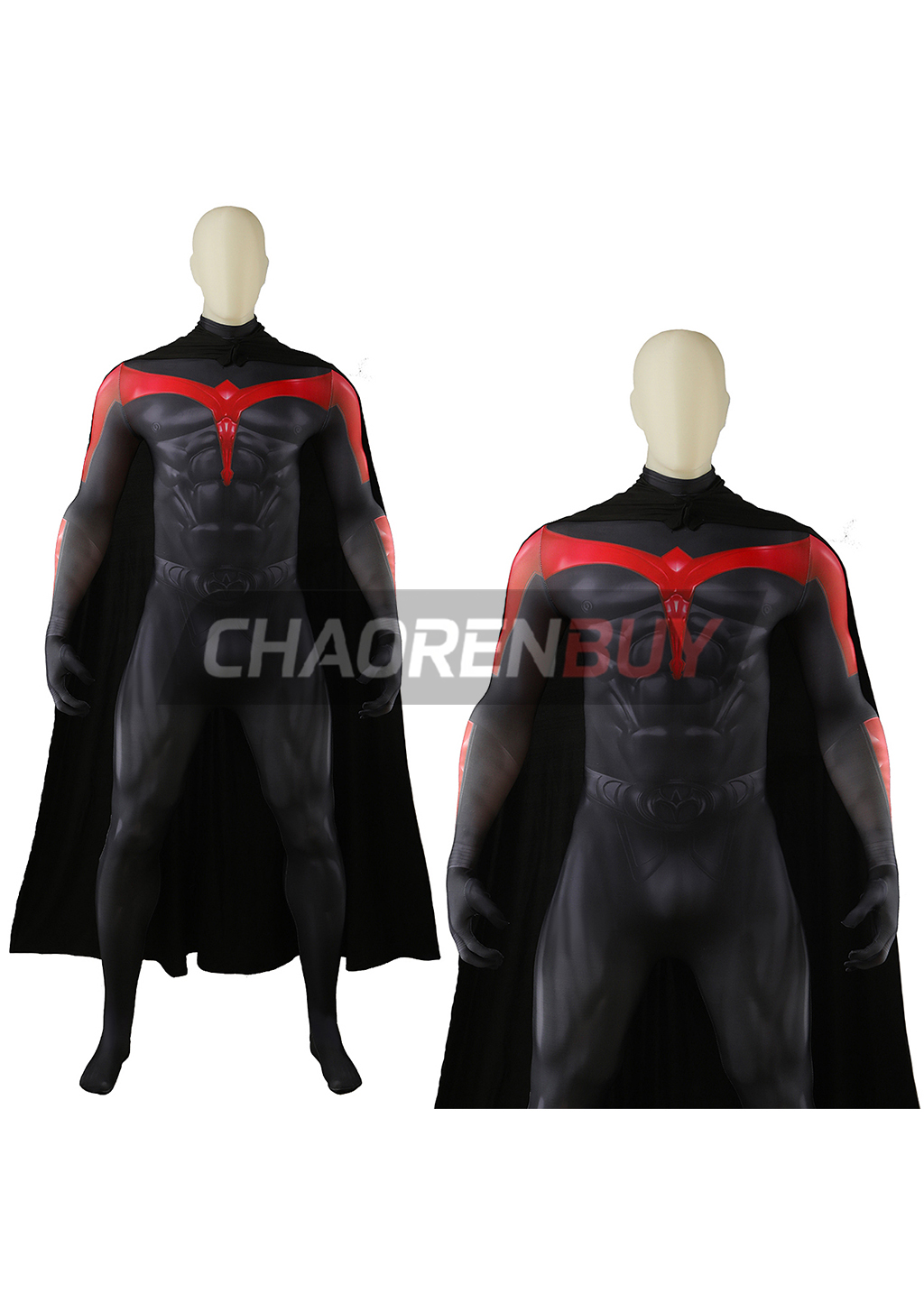 Robin Costume Cosplay Bodysuit for Adult Kids Red Ver