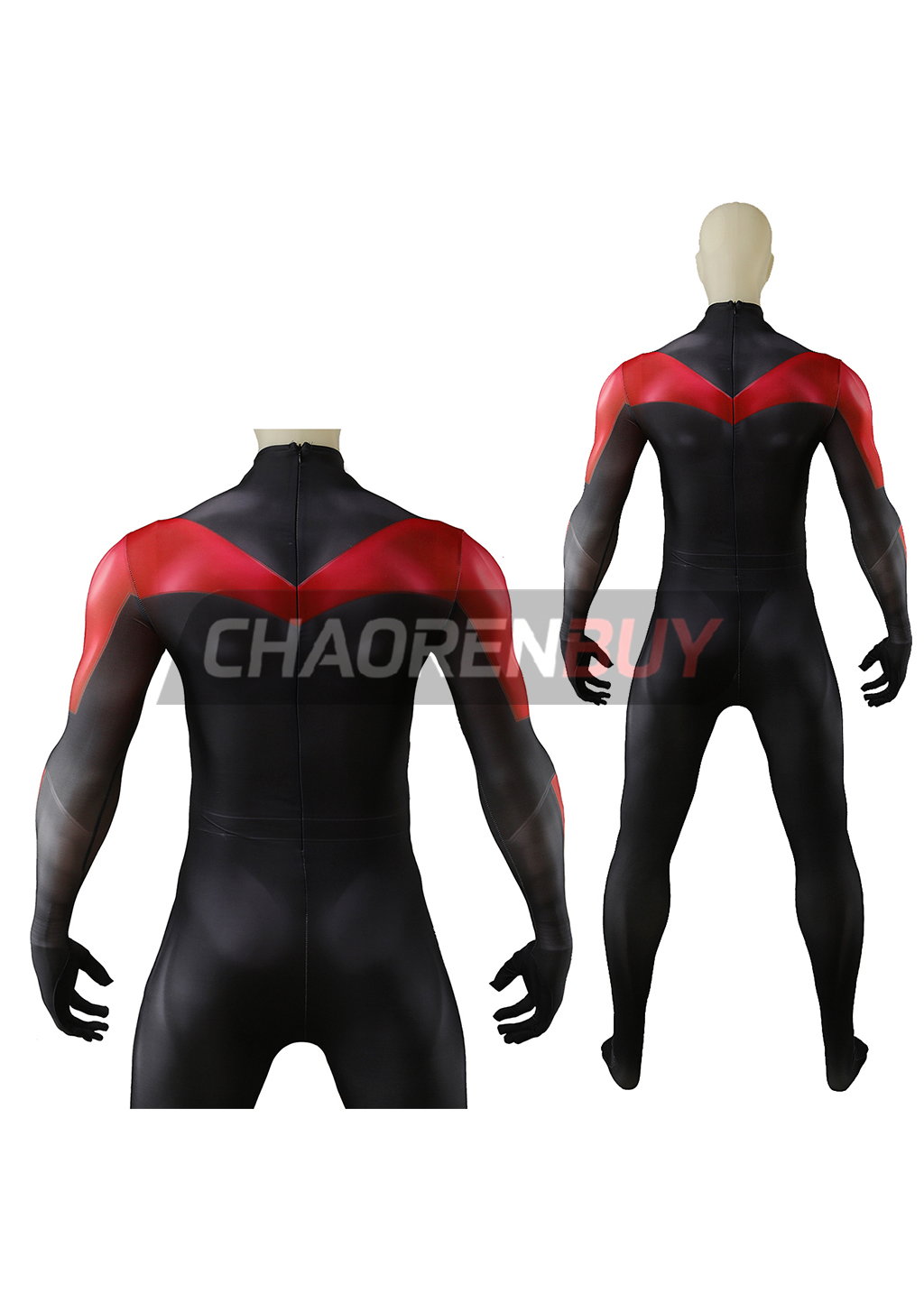 Robin Costume Cosplay Bodysuit for Adult Kids Red Ver