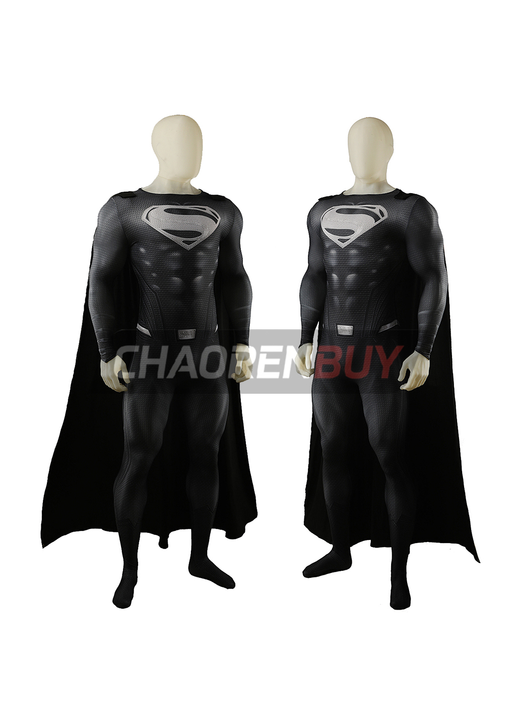 Superhero Man Costume Zack Snyder Cosplay Bodysuit for Adult Kids