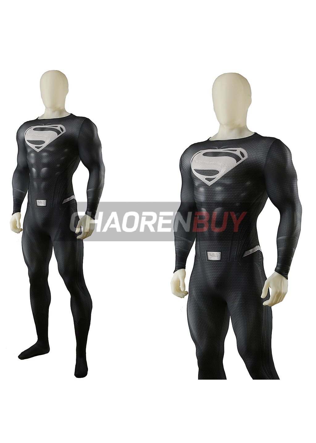 Superhero Man Costume Zack Snyder Cosplay Bodysuit for Adult Kids