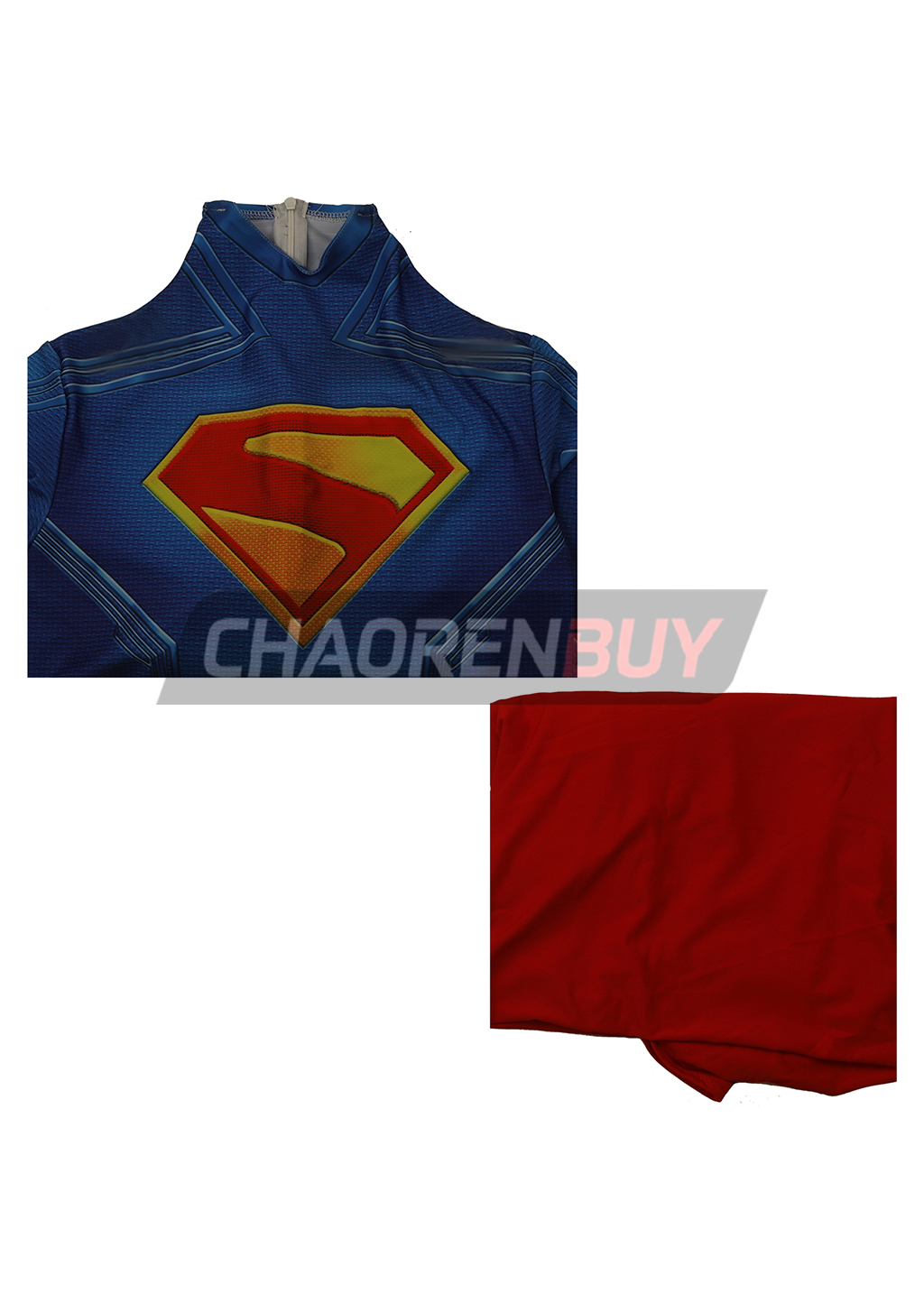 Superhero Man Costume Cosplay Bodysuit for Adult Kids Red Ver
