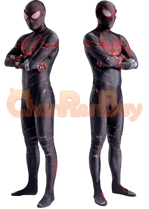 Spider- Man Costume Cosplay Miles Morales Bodysuit for Adult Kid