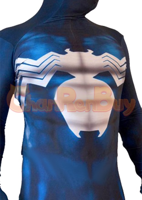 Venom Spider-Man Costume Cosplay Bodysuit Blue Ver for Adult Kid