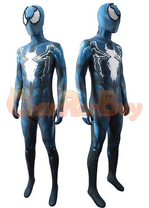 Spider-Man Cosplay Blue Venom Symbiote Bodysuit for Adult Kid
