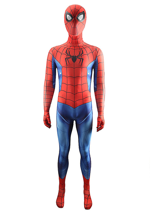 Classic Spider-Man Costume Cosplay Peter Parker Bodysuit for Adult Kid