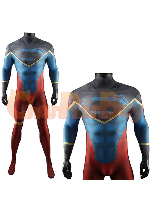 Young Justice Superboy Costume Cosplay Bodysuit Ver. 3 For Adult Kid