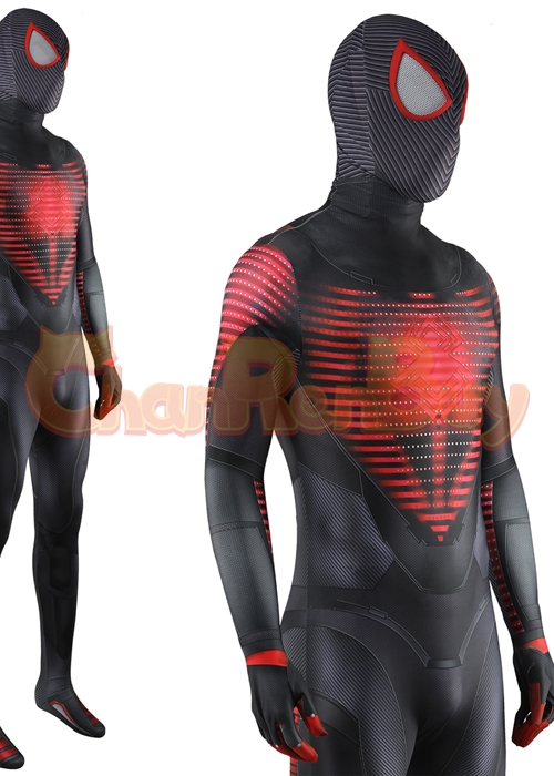 Spider-Man Miles Morales Costume Cosplay Bodysuit for Adult Kid Ver.4