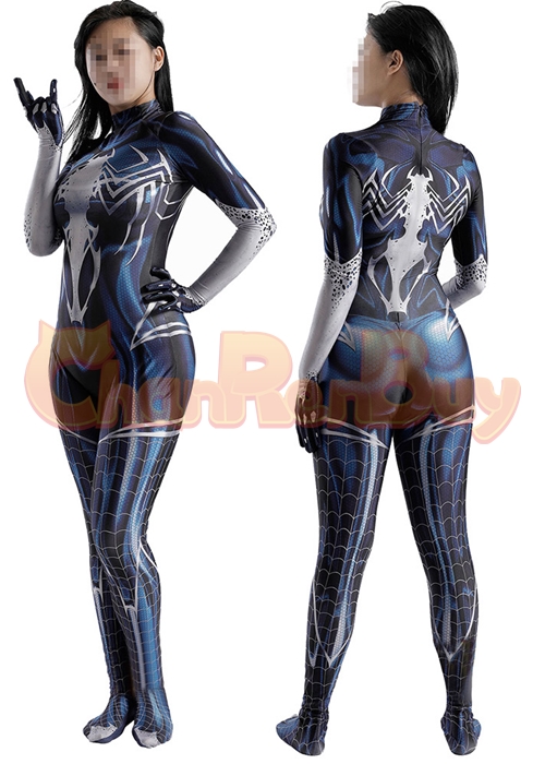Spider-Man Venom Costume Cosplay Venom Symbioted Bodysuit for Adult Kid