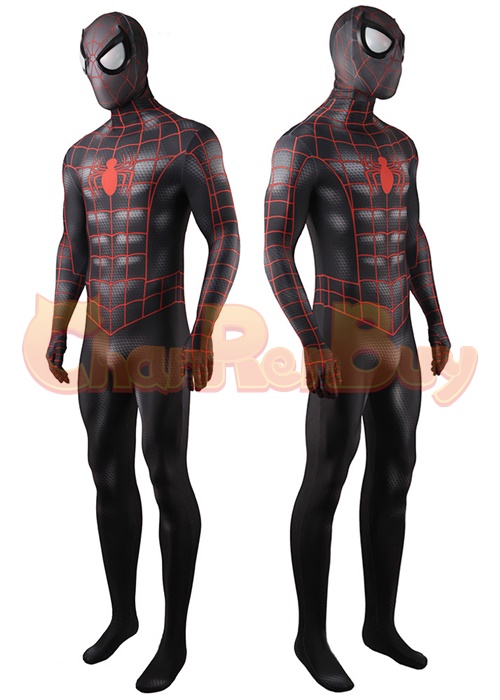 Spider-Man: Miles Morales Spider-Man Costume Cosplay Bodysuit for Adult Kid
