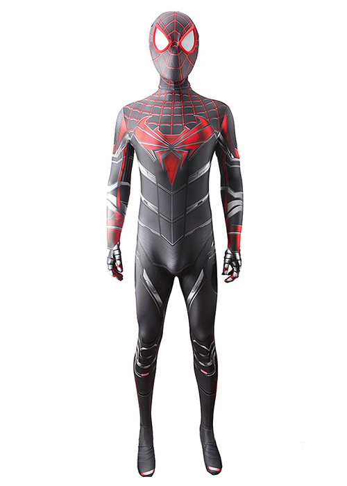 Spider-Man: Miles Morales Costume Cosplay Bodysuit Ver.5 for Adult Kid