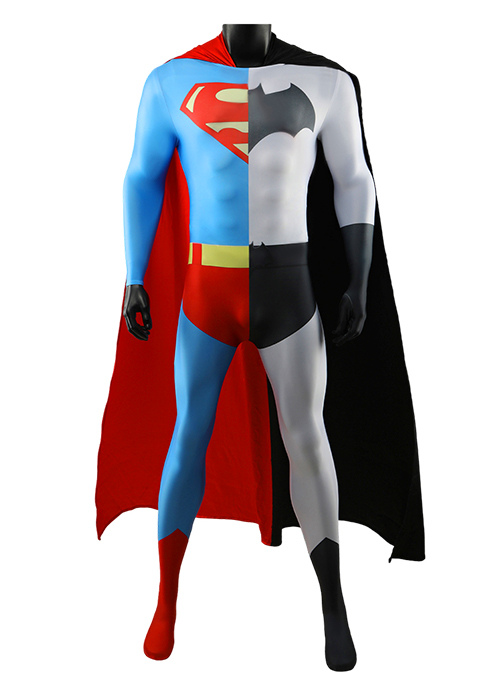 Superman Symbitote Spiderman Costume Cosplay Bodysuit for Adult Kid