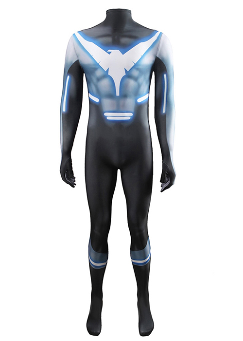 Nightwing Costume Cosplay Dick Grayson Bodysuit For Adult Kid