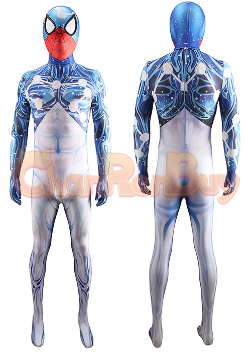 Spider-Man Unlimited Costume Cosplay Cosmic Spider-Man Bodysuit for Adult Kid