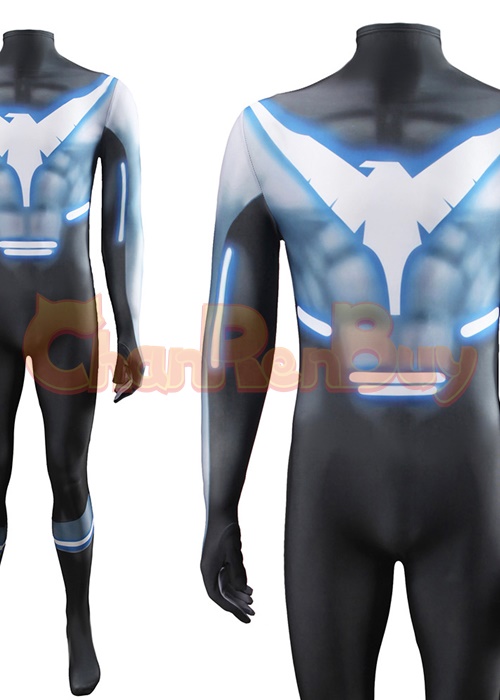 Nightwing Costume Cosplay Dick Grayson Bodysuit For Adult Kid