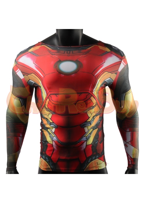 Iron Man Costume Cosplay Bodysuit for Adult Kid Ver.3