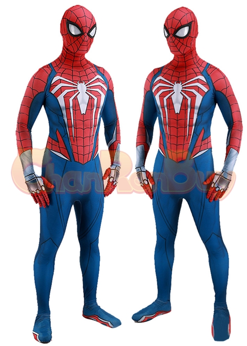 Peter Parker Costume PS5 Spider Man Cosplay Bodysuit Ver. 5 for Adult ...