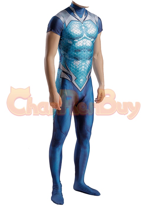 Teen Titans Costume Cosplay Aqualad Garth Bodysuit for Adult Kid