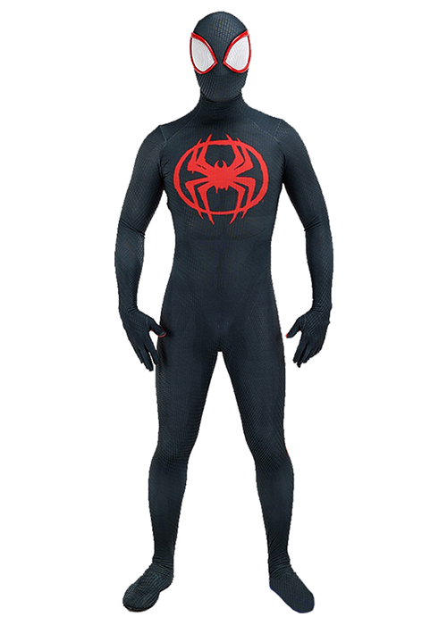 Spider-Man: Across the Spider-Verse Miles Morales Costume Cosplay Bodysuit for Adult Kid
