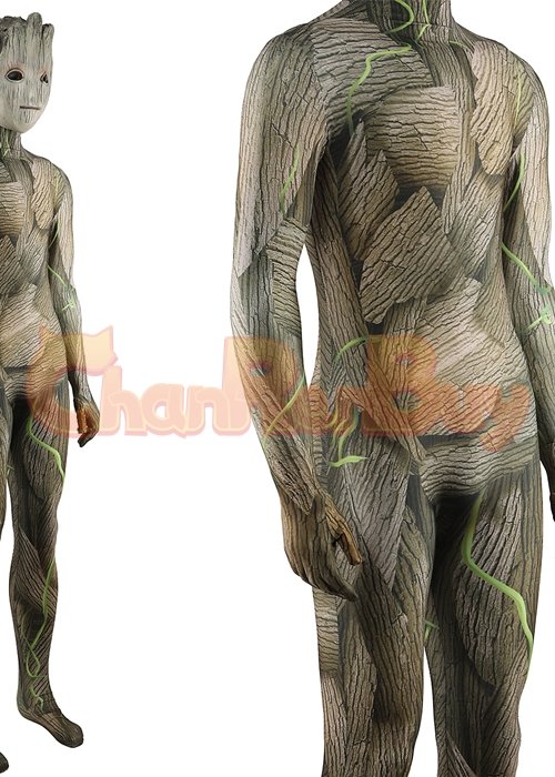 Guardians of the Galaxy Groot Costume Cosplay Bodysuit for Adult Kid