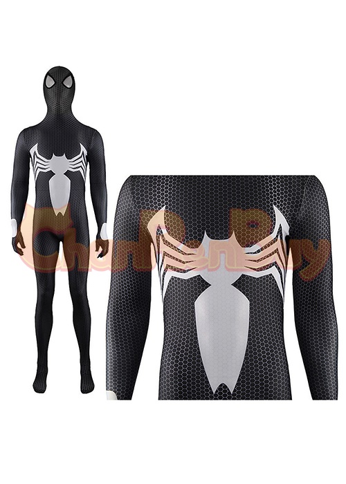 Symbiote Spiderman Costume Cosplay Venom: Let There Be Carnage Bodysuit for Adult Kid