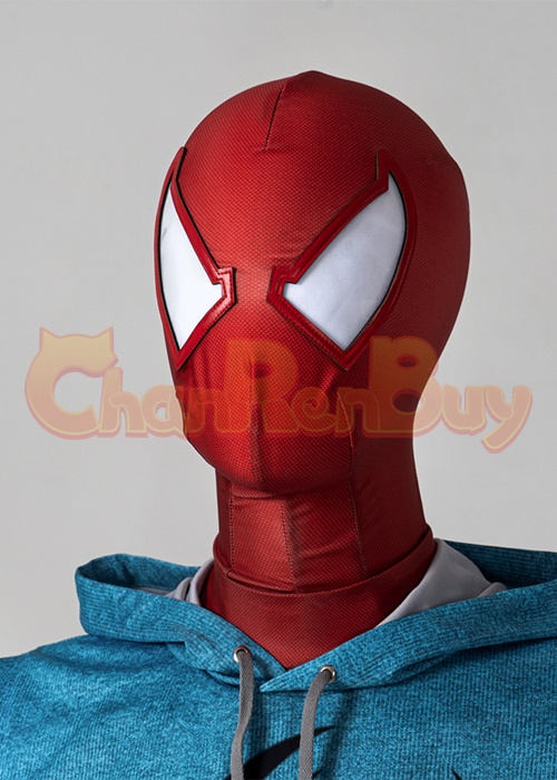 Spider-Man Across The Spider-Verse Scarlet Spider Bodysuit Costume Cosplay Suit