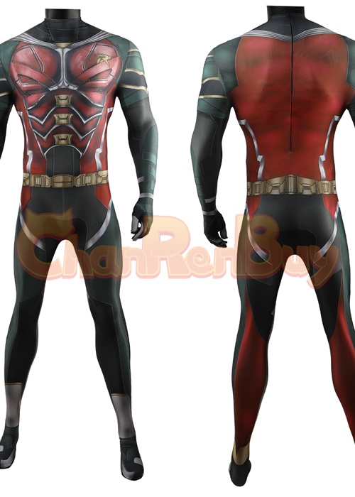 Titans Robin Costume Cosplay Bodysuit for Adult Kid
