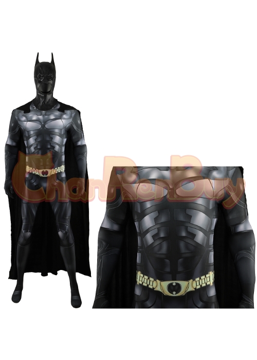 The Dark Knight Bruce Costume Cosplay Bodysuit for Adult Kid