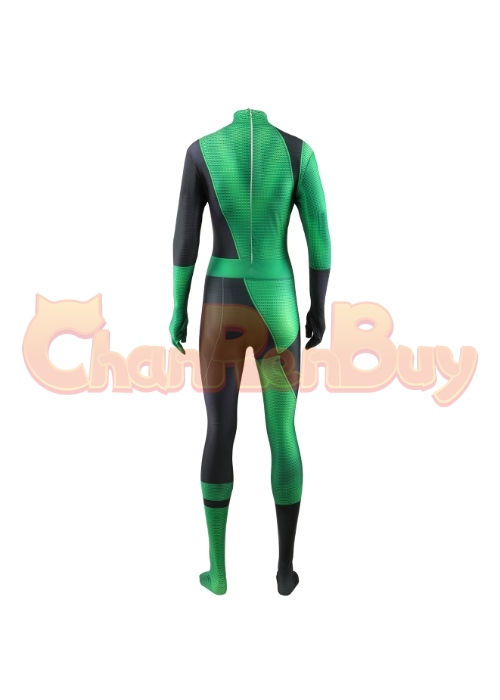 Kim Possible Corps Costume Cosplay Shego Bodysuit for Adult Kid