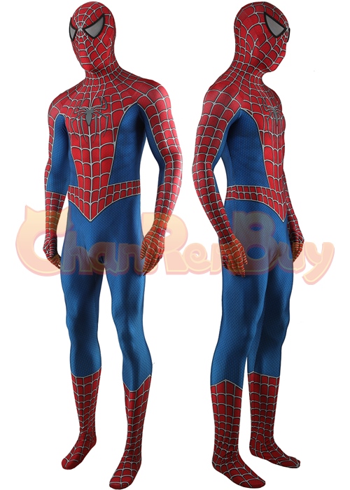 Spider-Man 2 Tobey Maguire Peter Parker Costume Cosplay Bodysuit for Adult Kid