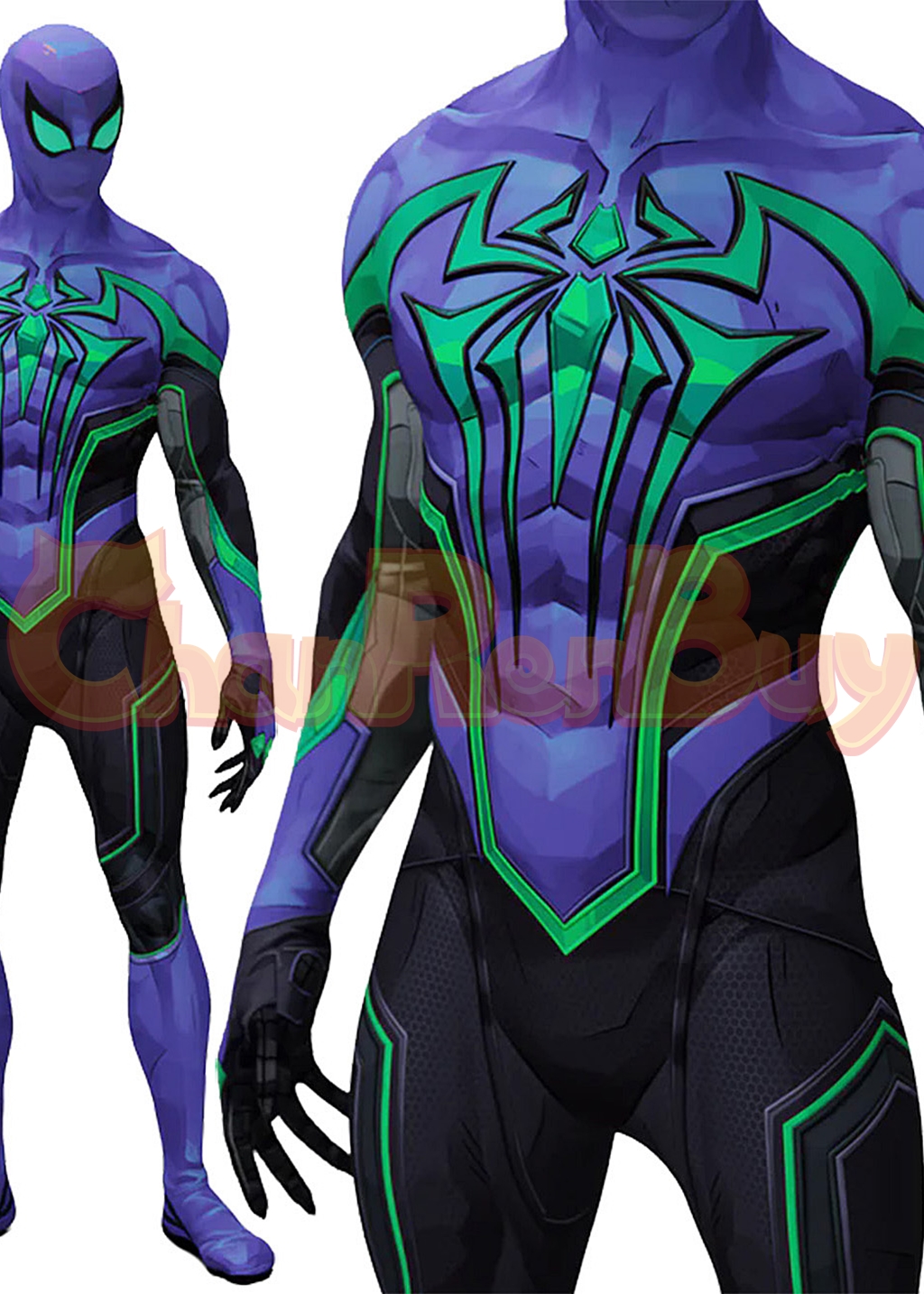 Spider-Man Costume Marvel Rivals Bodysuit Cosplay Blue Ver for Adult Kids